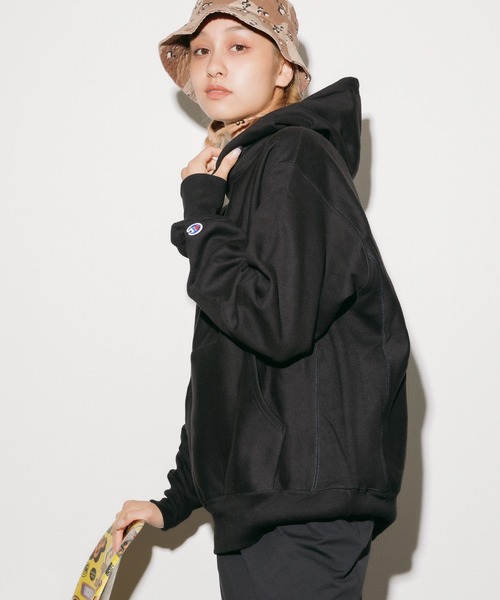 Champion 12oz Reverse Weave Big Silhouette Pullover — толстовка‑пуловер с принтом, летняя коллекция (унисекс)