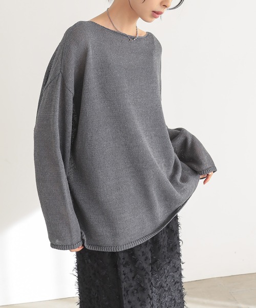 [новые цвета] Pearl Yarn Pullover «Sustainable» — свитер из перламутровой пряжи