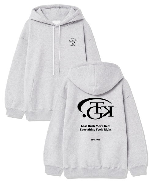 TK Club тёплая флисовая парка Light Gray — лёгкая градиентная парка