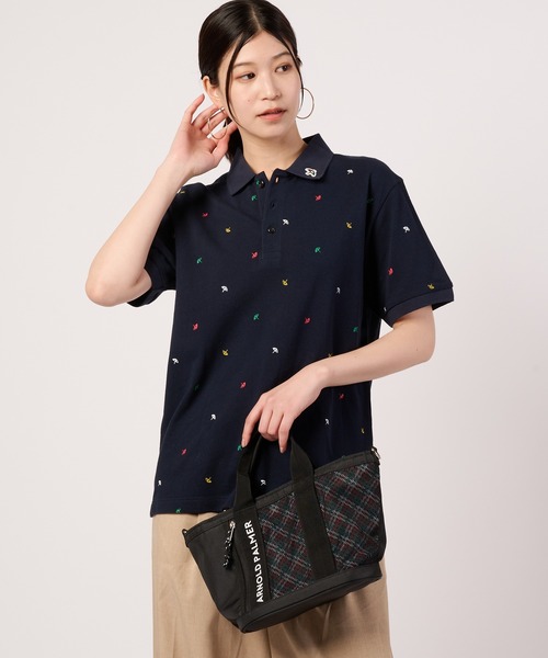 Shea Ambrella Pattern Grafic Polo Shirt — поло с принтом