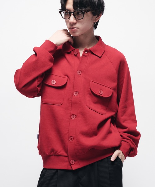 SWEAT POLO CARDIGAN — свитшот-поло кардиган