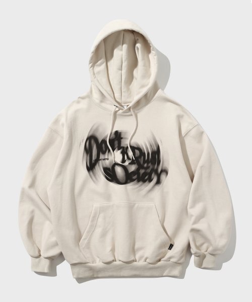 Distressed フードパーカー (cream) — худи с эффектом потертости (кремовый)