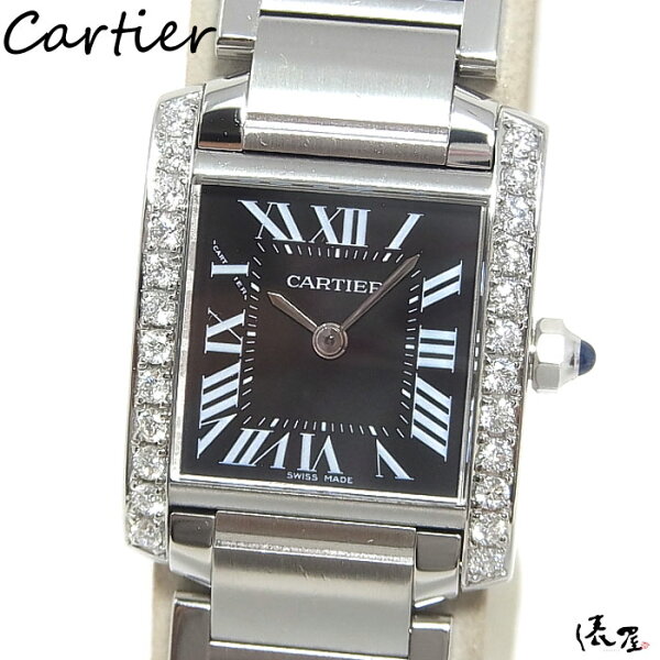 Cartier Tank Française SM часы, диазерная отделка, послеобработанные, не использовались, нержавеющая сталь, редкость (агентство)