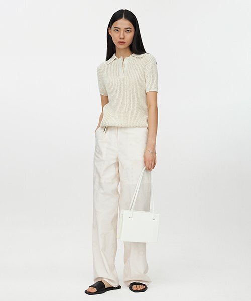 Укороченная поло-рубашка (Cropped Polo Shirt)