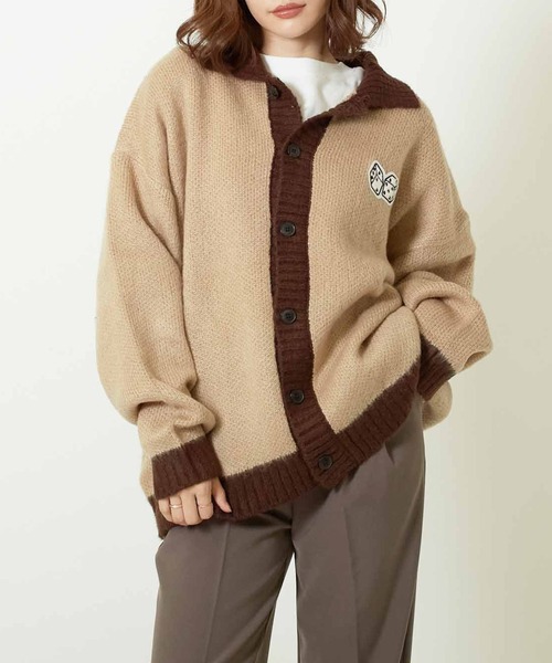 Bling leads — мохе-атач/чистая вязаная футболка Cardigan (Digran)