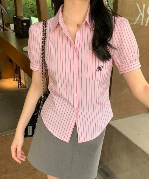 West Shape Stripe Blouse — блузка в полоску (West Shape)
