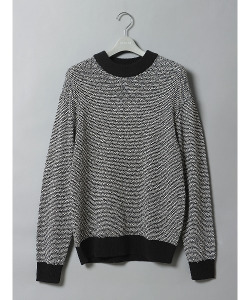 GOOVI Mockneck Knit — длинный рукав, в стиле вафли, смешение японской бумаги × рамз уорлд — бленд
