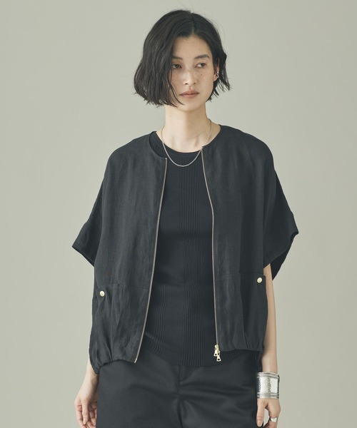 Curensology / French Linen Blend Blouse — льняная блуза
