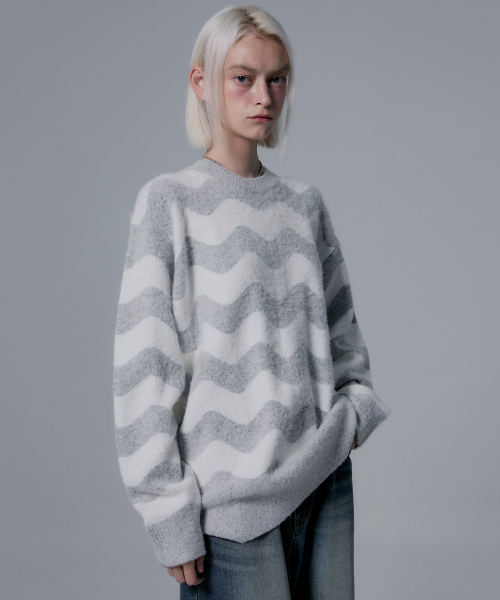 [5567] Healy's Trap Knit (gray) — трикотажный свитер (серый)