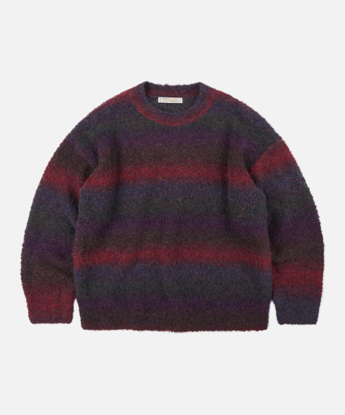 GRADATION BOUCLE KNIT — трикотаж градиент boucle (фуксия)