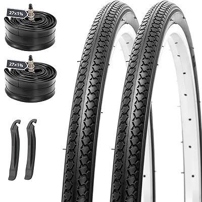 Комплект из 2 велосипедных шин 27×1 3/8 (27 дюймов) 37‑630, износостойкие для легковых автомобилей, горного езда, велоспорт