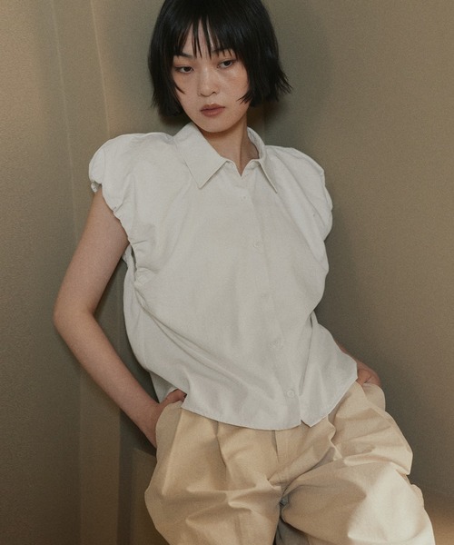 Brownsleeve loose rib no‑sleeve T‑shirt — свободная рубашка без рукавов, бордовый/серый
