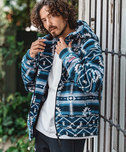 mpa4152 Ortega Pattern Fleece Hoodie (F26A170) — флисовая худи с орнаментом Ortega
