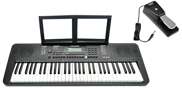 PLAYTECH (プレイテック) портативный клавишный кейборд PTK200II, педальный комплект
