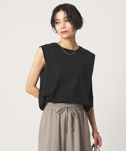 Shoulder ノースリーブ Пуловер — плотно облегающий топ с кат‑сор