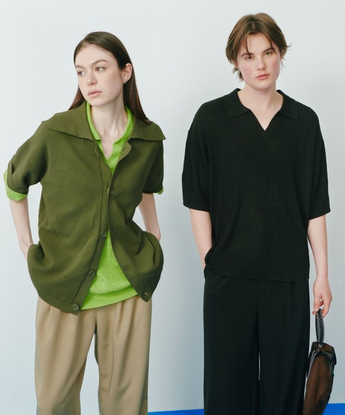 UNISEX ITEM Mesh Loose Fit Cardigan — сетчатый кардиган свободного кроя
