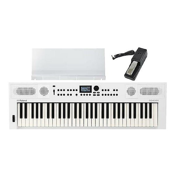 ROLAND GO:KEYS 5 GOKEYS5-WH — специальный музыкальный поп-пульт с комплектом демонстрационных педалей, идеален для летних каналов