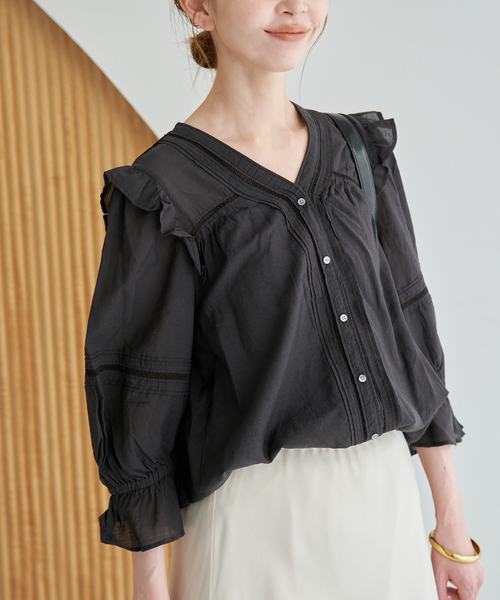 WEB‑лимит/пополнение: Cotton rayon relax blouse — блуза relaxed fit