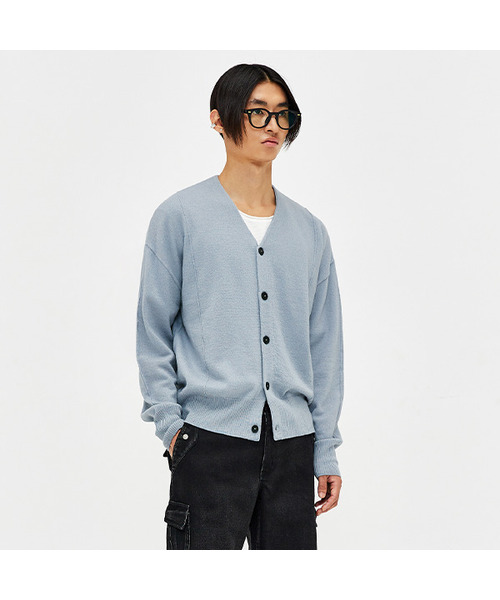 Saint Boild — сменный кардиган Cutting Replace Cardigan, синий