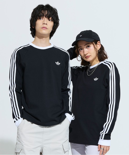 Sリーストライプс Long Sleeve T‑shirt / Long T / adidas Originals (футболка)