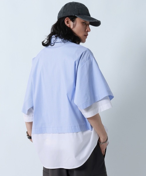 PANELLED DESIGN OVERSIZED SHIRTS — панельная рубашка оверсайз