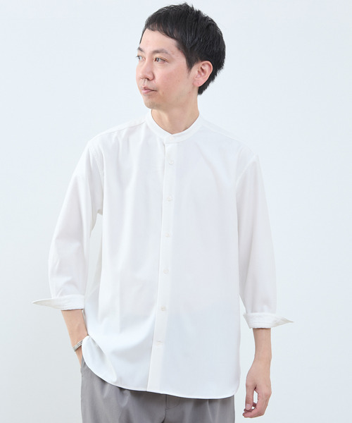 Мальчишеская/девичья футболка Mall of Fabric bandカラー — 8‑мин рукав T‑shirt