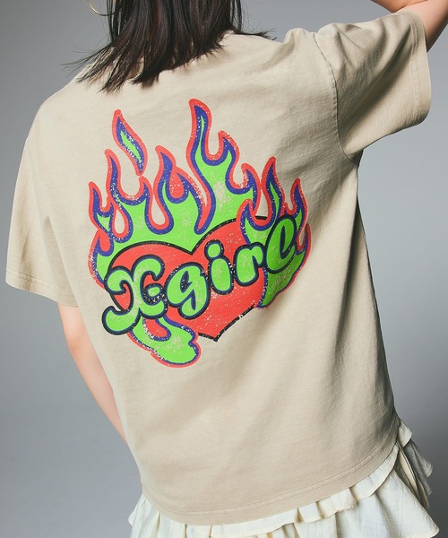 FIRE HEART LOGO S/S TEE — футболка с логотипом