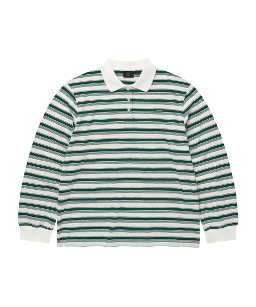 Women's stripe collar long-sleeve shirt — полосатая рубашка с воротником