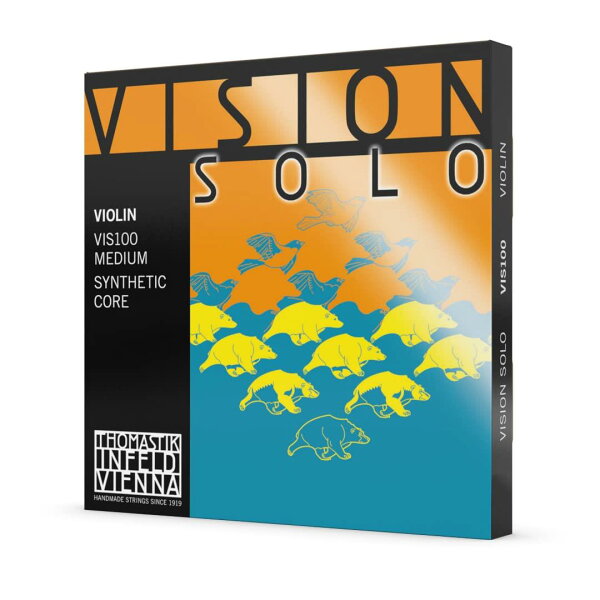 THOMASTIK Vision Solo — струны для виолончели комплект E, A, D, G 4/4 VIS100 (в комплекте VIS01,VIS02,VIS03,VIS04)