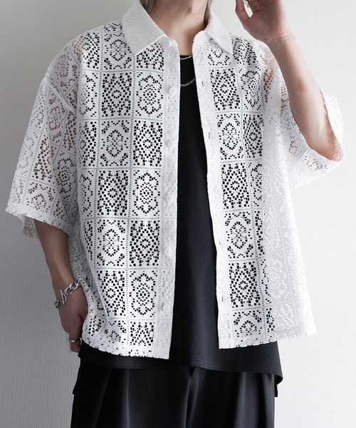 [cussil] loose shell этно‑крой футболка с коротким рукавом