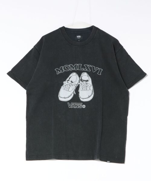 VANS U MCMLXVI Authentic TEE — шортслив 126K1012000 ABC-MART лимитированный, черный