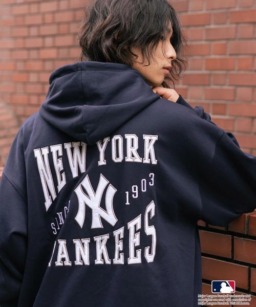 [MLB/Major League Baseball] утеплённая бомбер‑куртка Back Logo Full over Parker