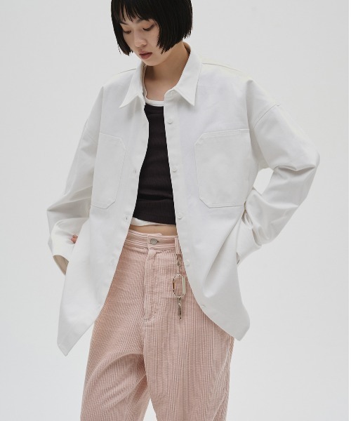 Cottontwill Over Shirt — хлопковая оверсайз‑рубашка