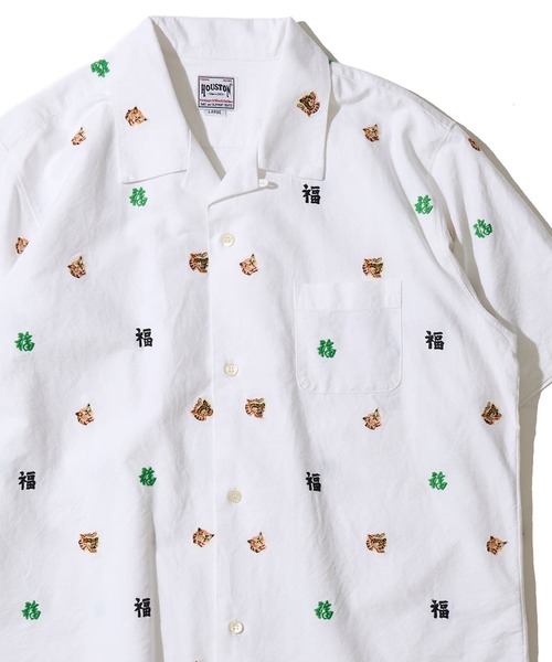 [HOUSTON] Oxford Embroidery Shirt — оксфорд‑рубашка с вышивкой