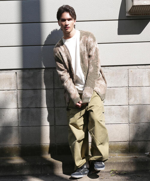 MANASTASH Blurry Jaquard Cardigan — кардиган с размытым жаккардовым принтом