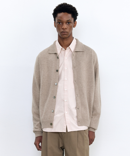 Англо-рамки стиль кардиган Light Brown