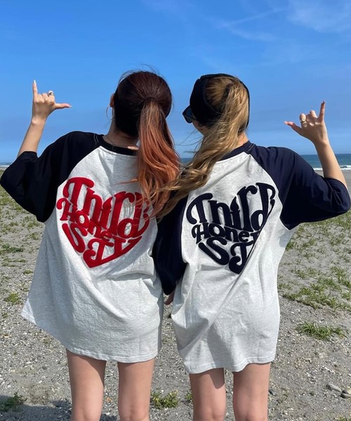 «Free Size / Unisex» ATMARK Hart Logo raglan T-shirt