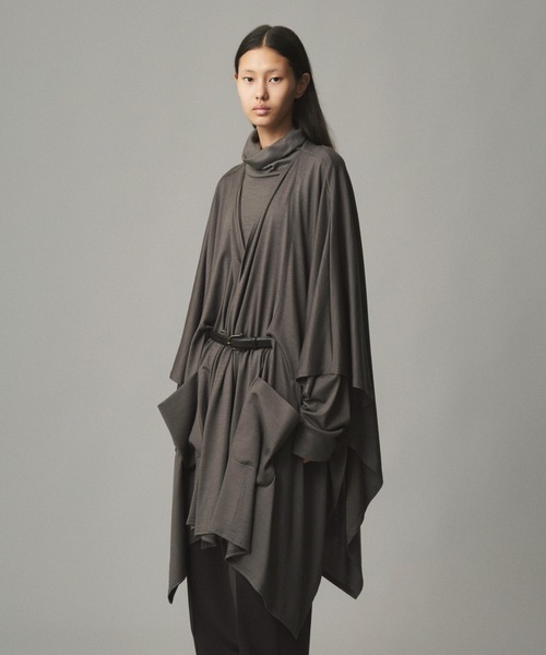 Wool Knit Poncho Cardigan — пончо‑кардиган из шерсти