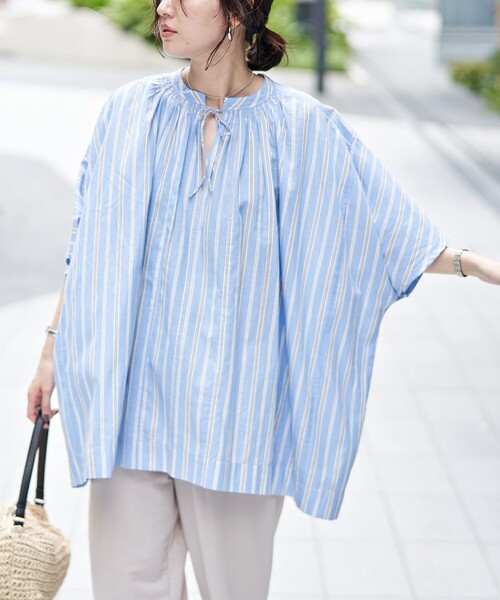 MARKET (マーケット) Smocking Chunky Juniс Blouse — блуза с жатой вставкой