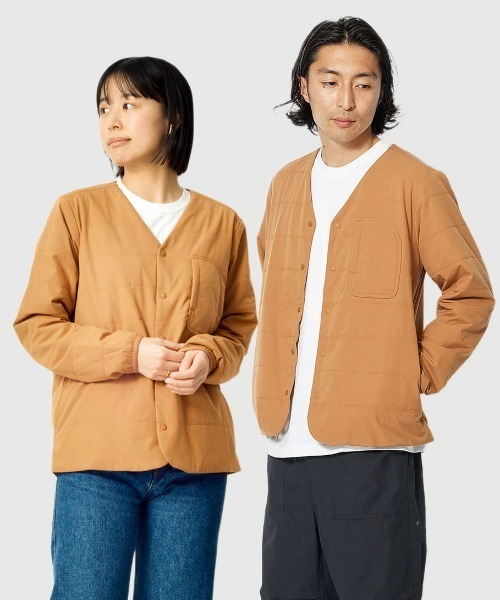Flexible Insulated Cardigan インサレ — тёплый стеганый кардиган с гибкой изоляцией