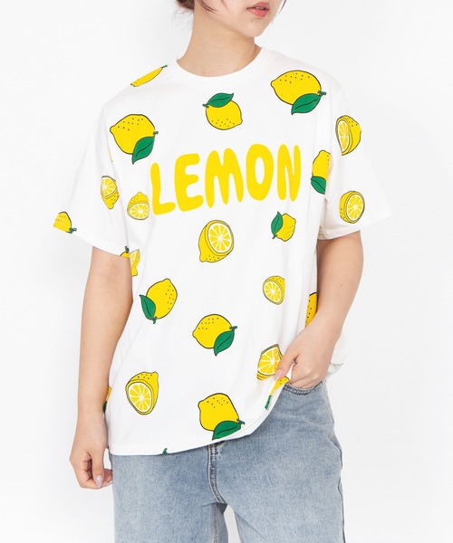 Новый размер — футболка FOOD総柄 T (NINJIN/LEMON/EDAMAME)