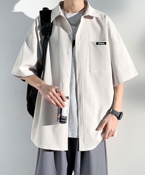 Rib Texture Shirt — рубашка рельефной структуры