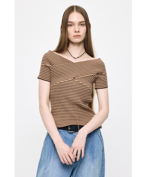 CROSS OFF SHOULDER топ с открытыми плечами