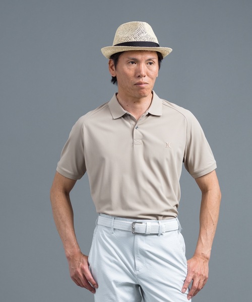 Hurley PIQUE ICON SS POLO — поло с быстросохнущей тканью, золотой оттенок
