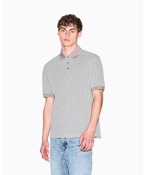 A|X Armani Exchange — поло‑рубашка с коротким рукавом, regular fit, логотип на груди
