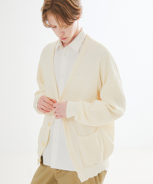 メッシュニット Driative — дышащий кардиган / шар‑кардиган (Mesh knit)