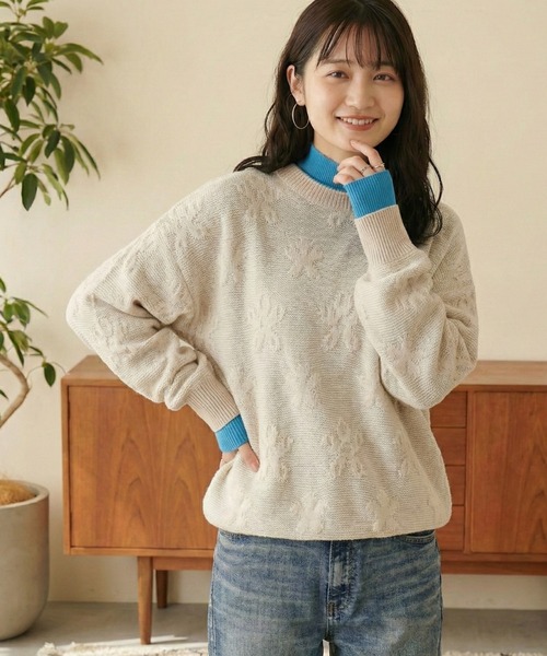 Jacquard crew neck knit — джерси‑свитер жаккард, унисекс