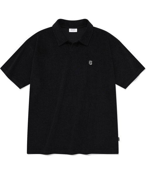 Terry Carat T‑shirt Black — махровая футболка черная