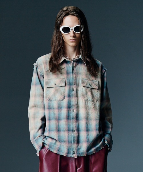 Bleach Check Shirt — рубашка с эффектом «обесцвеченная клетка»