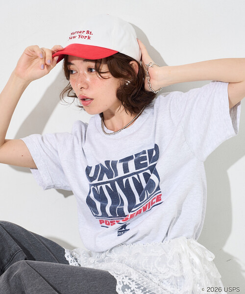 GOOD ROCK SPEED/ футболка USPS с логотипом — логотип T‑shirt